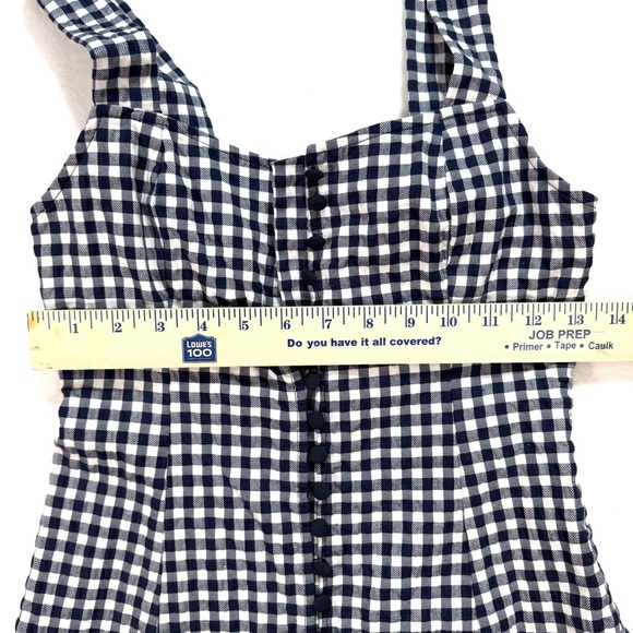 NWOT New Anthropologie Women's Gingham Midi Dress 4 Petite Seen Worn Kept Straps - Picture 7 of 8